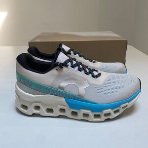 On Running Women’s Cloudmonster 2 Sneaker in Cream/Horizon sz 9 New in Box